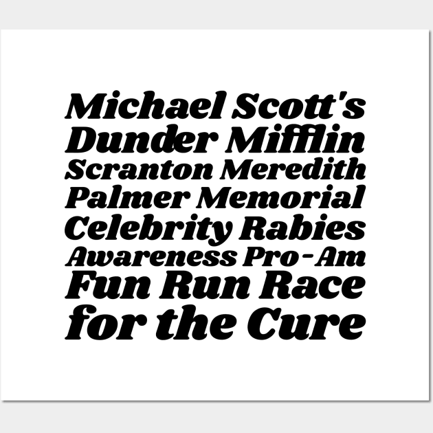 Dunder Miflin Fun Run Wall Art by The_Black_Dog